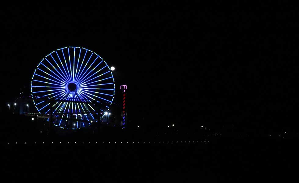 LA Galaxy Logo on the Pacific Wheel