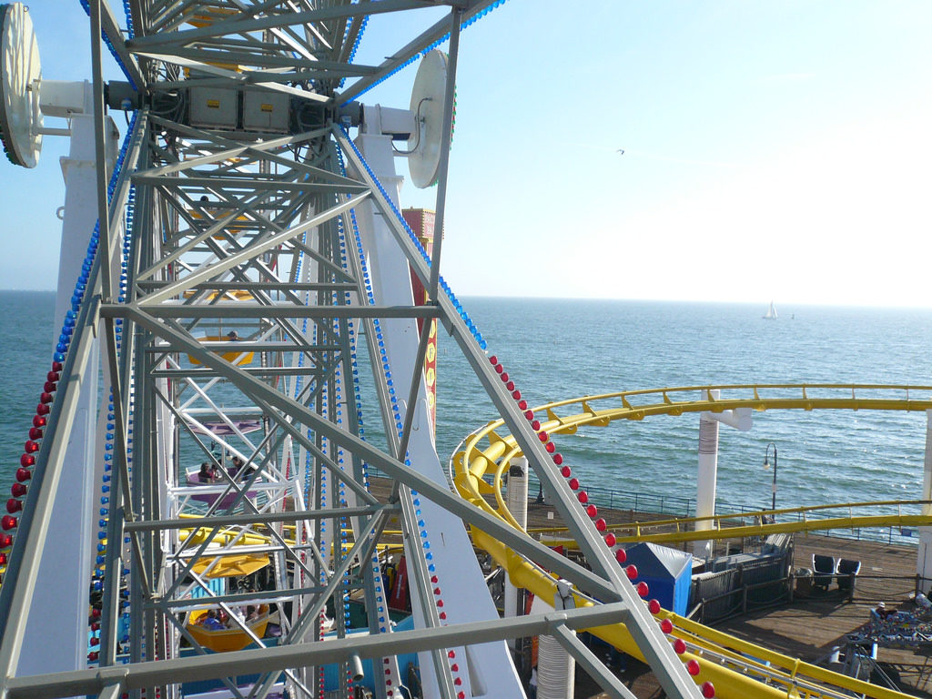 Top of the Ferris Wheel in Santa Monica