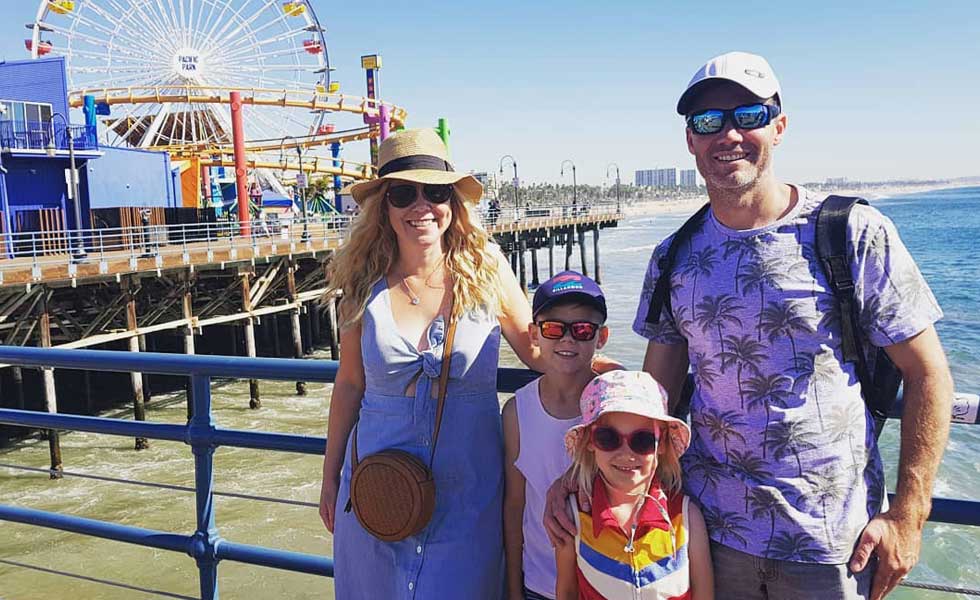 Family Spring Break at the Santa Monica Pier