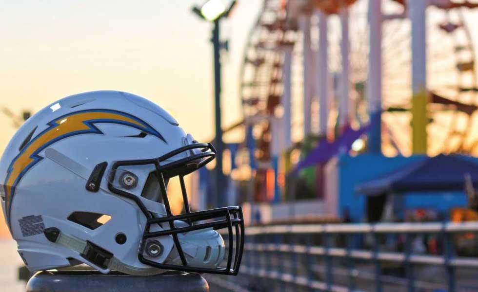 La Chargers NFL Draft Party on the Santa Monica Pier