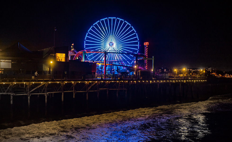 Pacific Wheel lights change color blue Dodgers