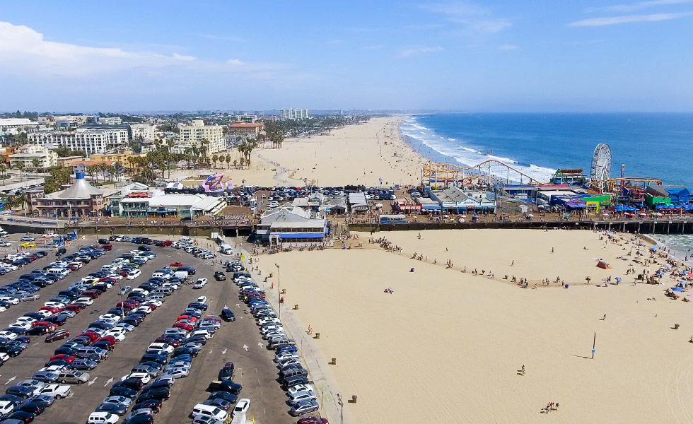 Parking at the Santa Monica Pier