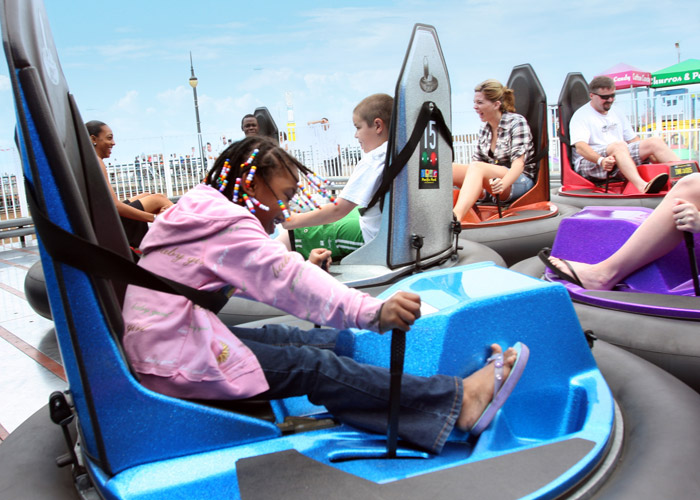 Bumper cars on the Santa Monica Pier