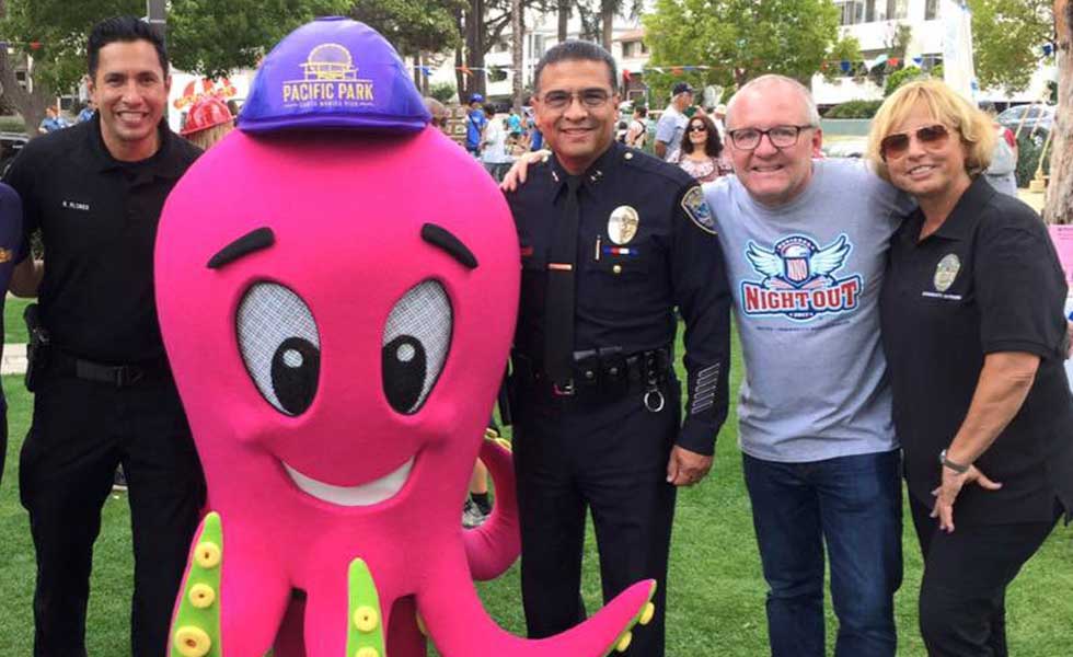 Santa Monica Pier supports National Night Out