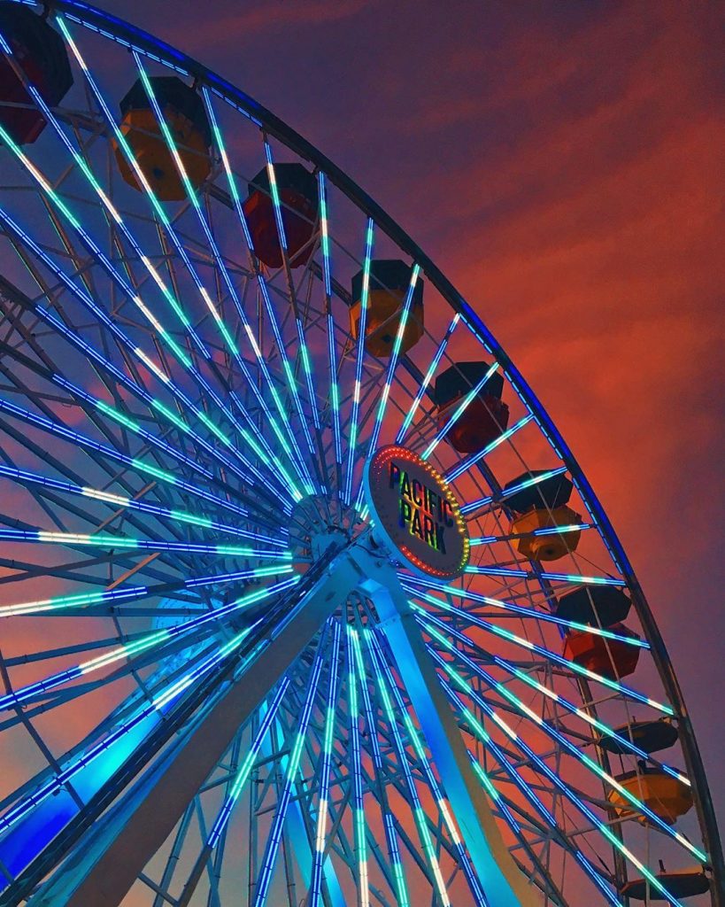 Gender Reveal on the Santa Monica Pier Ferris Wheel