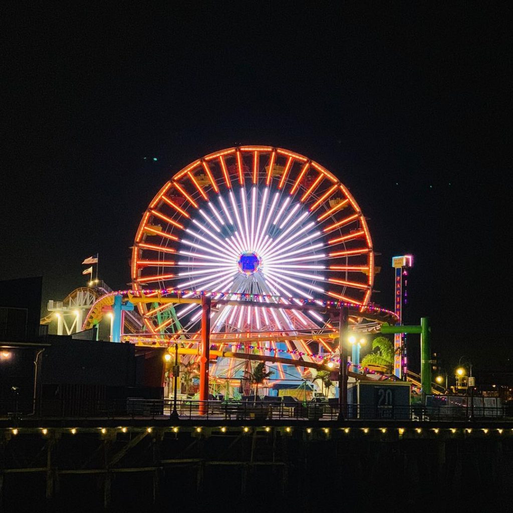 Ghost on the Santa Monica Pier Ferris Wheel