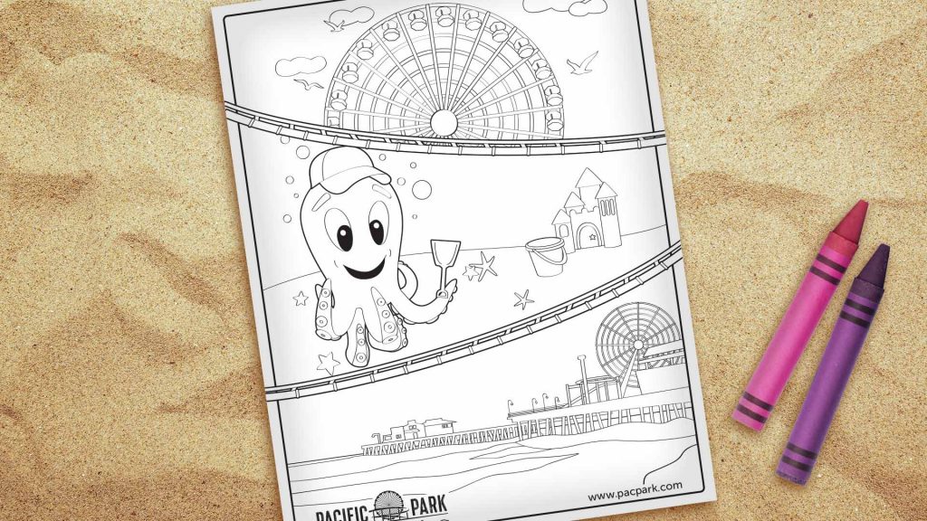 Pacific Park Coloring Page Download