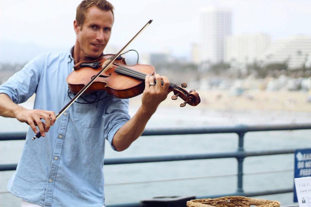 Violist on the Santa Monica Pier