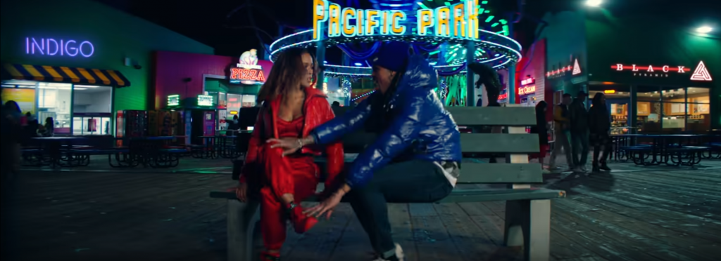 Chris Brown's Undecide Music Video at Pacific Park