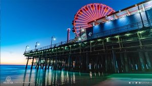 View of Pacific Park from beach