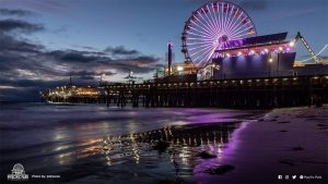 Pacific Park at night