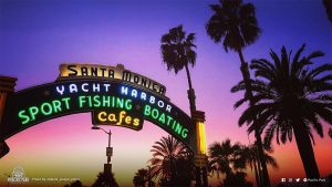 Santa Monica Pier sign