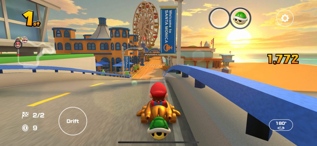 Santa Monica Pier bridge in Mario Kart Tour