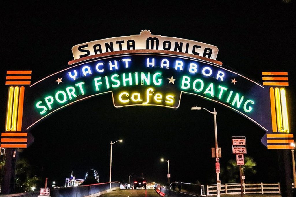 Santa Monica Pier Sign