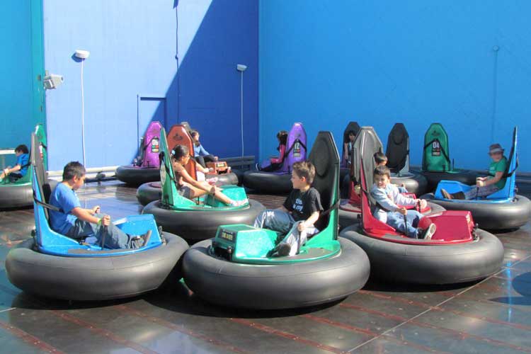 Bumper cars on the Santa Monica Pier