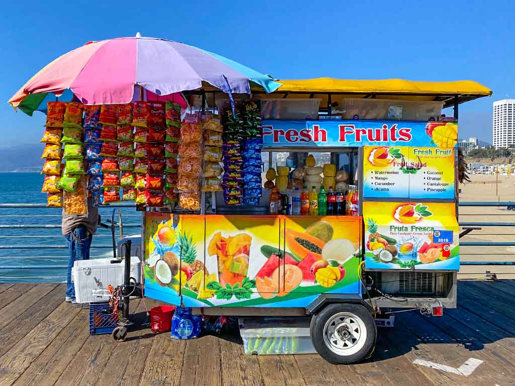 Fruit Cart on the Santa Monica Pier