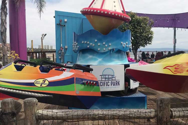 Wave jumper kiddie ride on the Santa Monica Pier