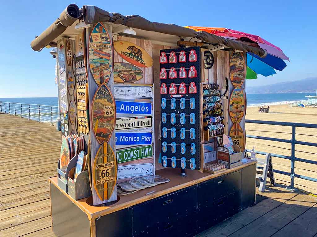 Pier Photo and Sign Cart on the Santa Monica Pier