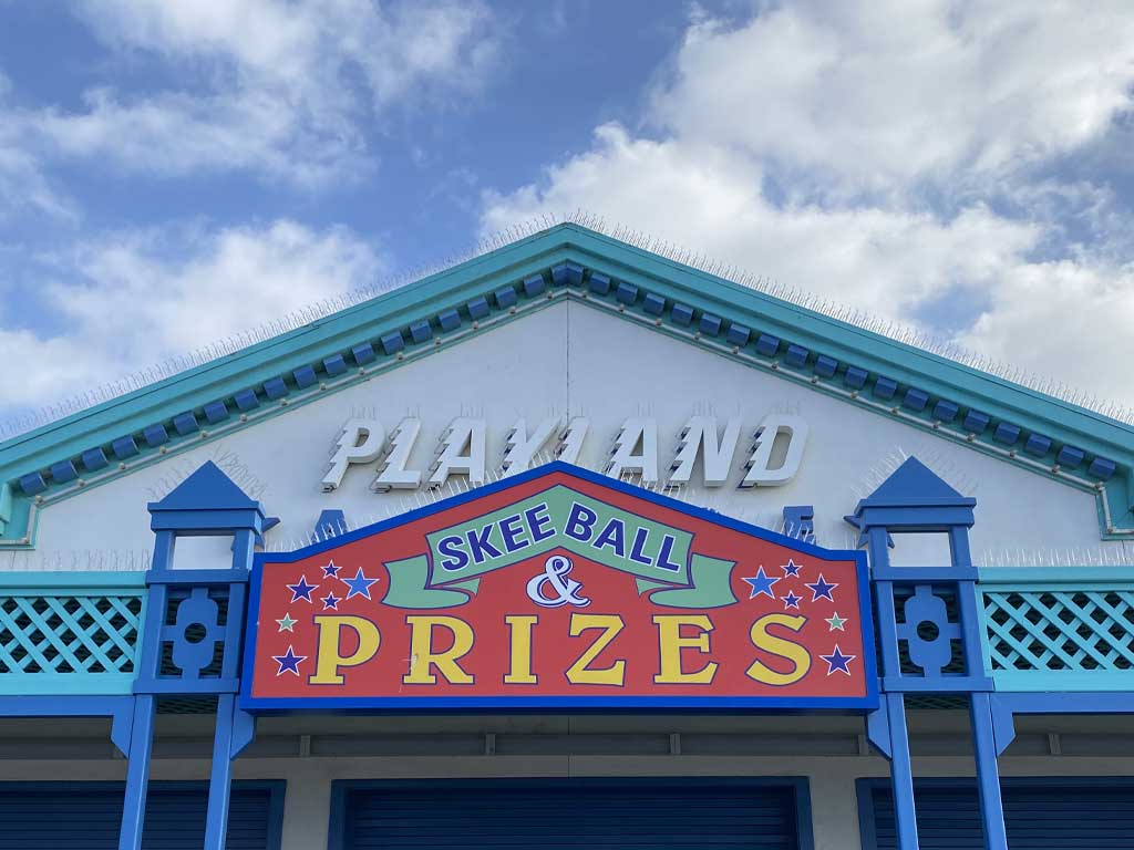 Playland Arcade Sign on the Santa Monica Pier