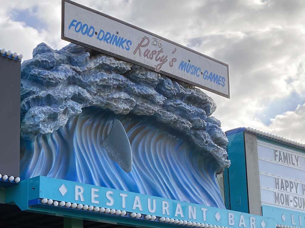 Rusty's Surf Ranch restaurant on the Santa Monica Pier