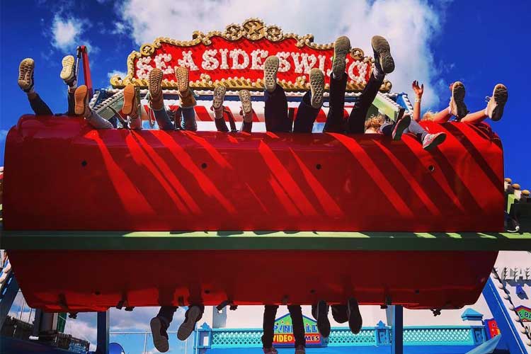 Seaside Swing ride on the Santa Monica Pier