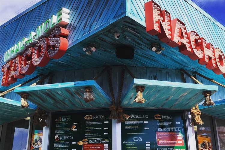 Exterior of Whac-a-mole Tacos on the Santa Monica Pier