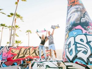 Couple at Venice Skate Park