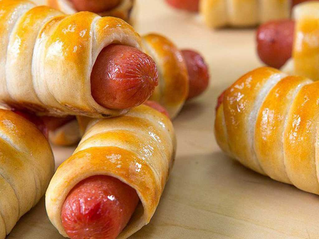 Picture of pretzel dogs