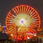 An Ox displayed on the Ferris Wheel in Santa Monica for Chinese New Year