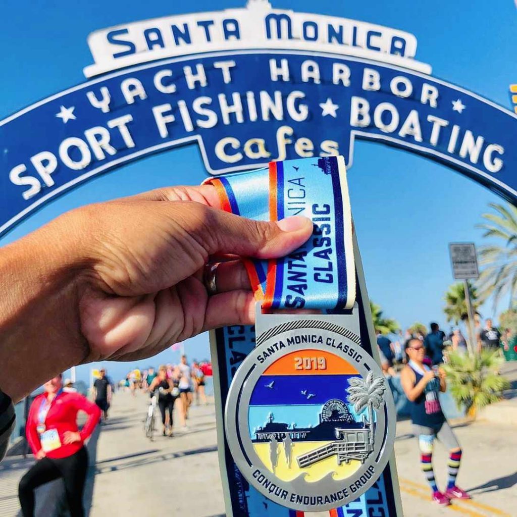 Santa Monica Classic Race Medal from 2019