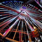 The United States flag displayed on the Pacific Park Ferris wheel for th3 4th of July | Photo by @oooskooskieooosk