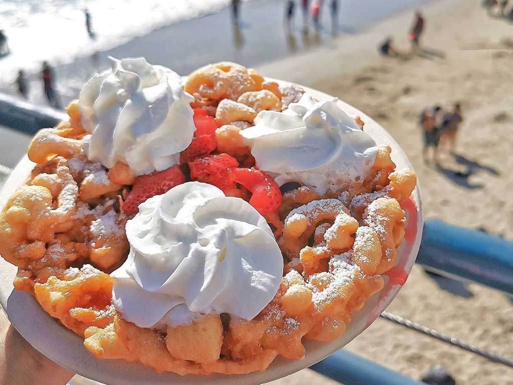 Funnel cakes on the Santa Monica Pier