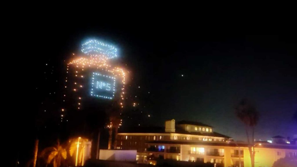 Chanel No 5 Drone Light Show in Santa Monica