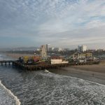 santa monica beach and pier