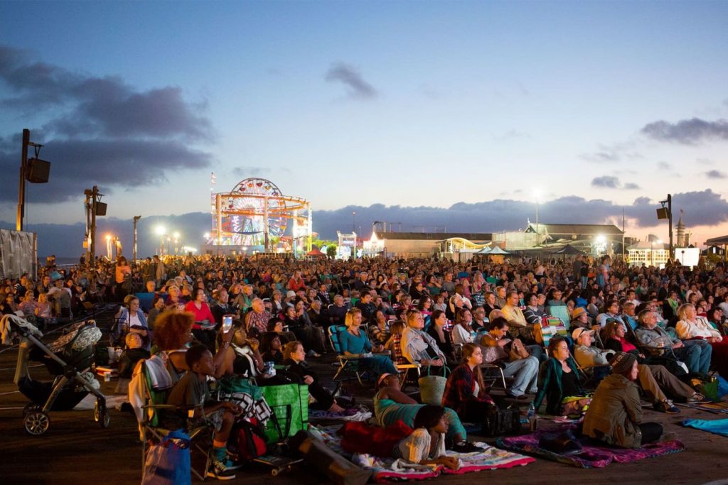 opera at the santa monica beach pier aida