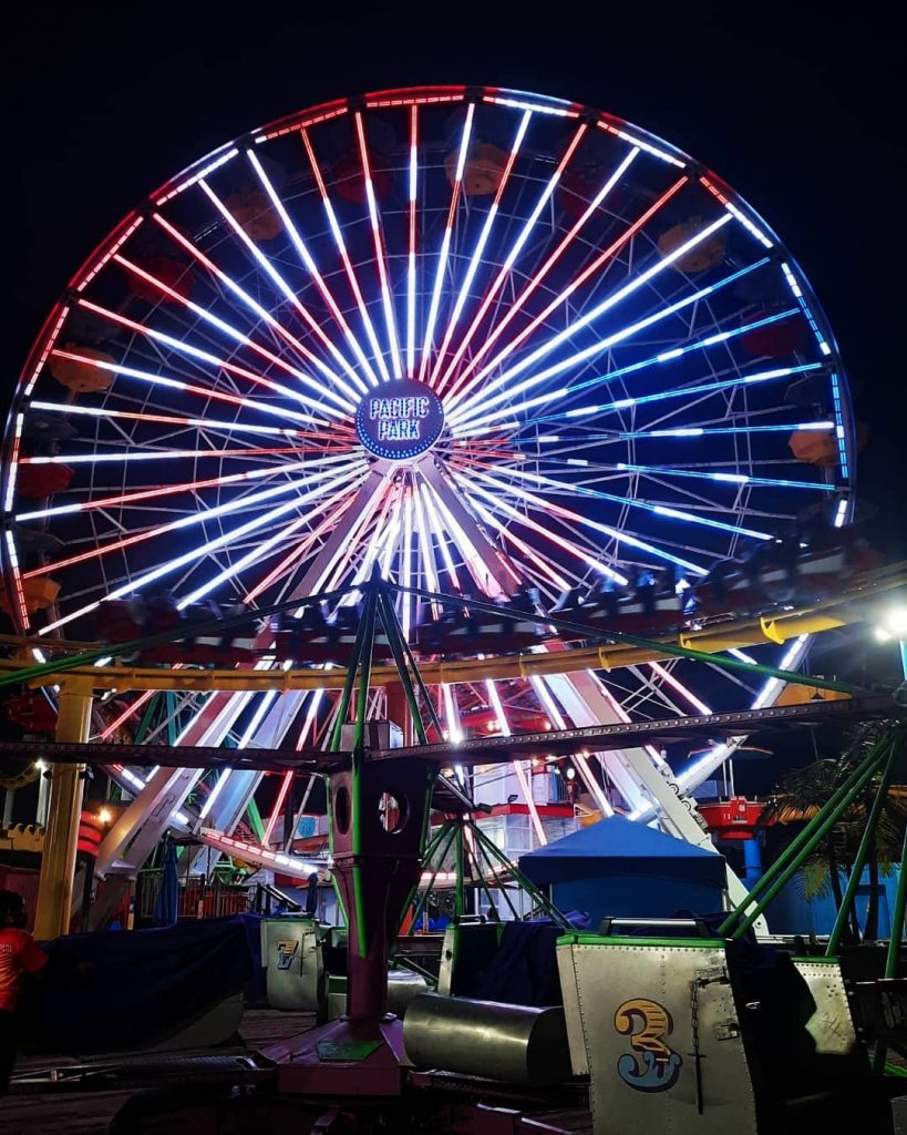 4th of july pacific wheel lighting