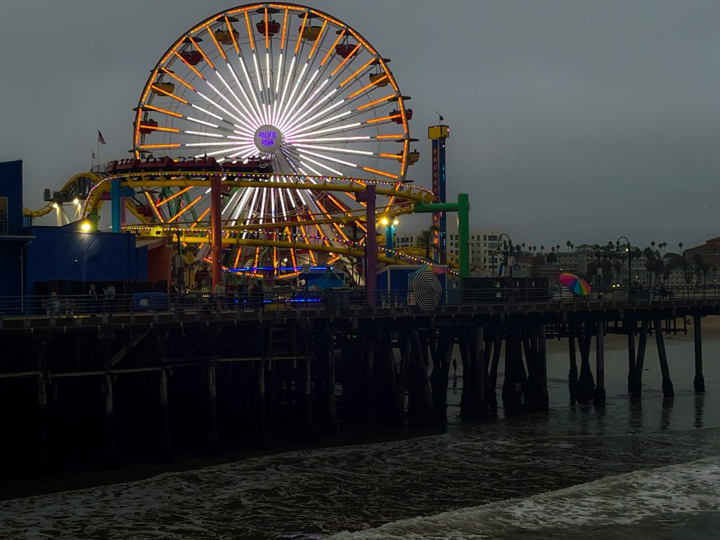 pacific park spooky ghost ferris wheel