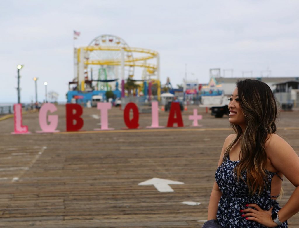 LGBTQIA+ Art displayed at the Santa Monica Pier | Photo by @wanderlustisalifestyle